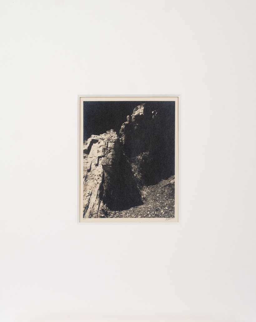 Milestone Mountain, original gelatin silver photograph by Ansel Adams, as presented Milestone Mountain, original gelatin silver photograph by Ansel Adams, as presented